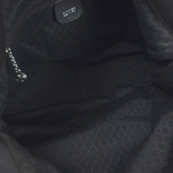 Leather Bamboo Top Handle Tote Brown