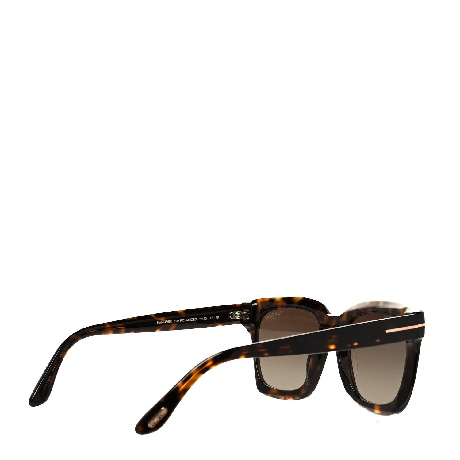 Tom Ford Square Sari TF690 Sunglasses Tortoise 4 of 9