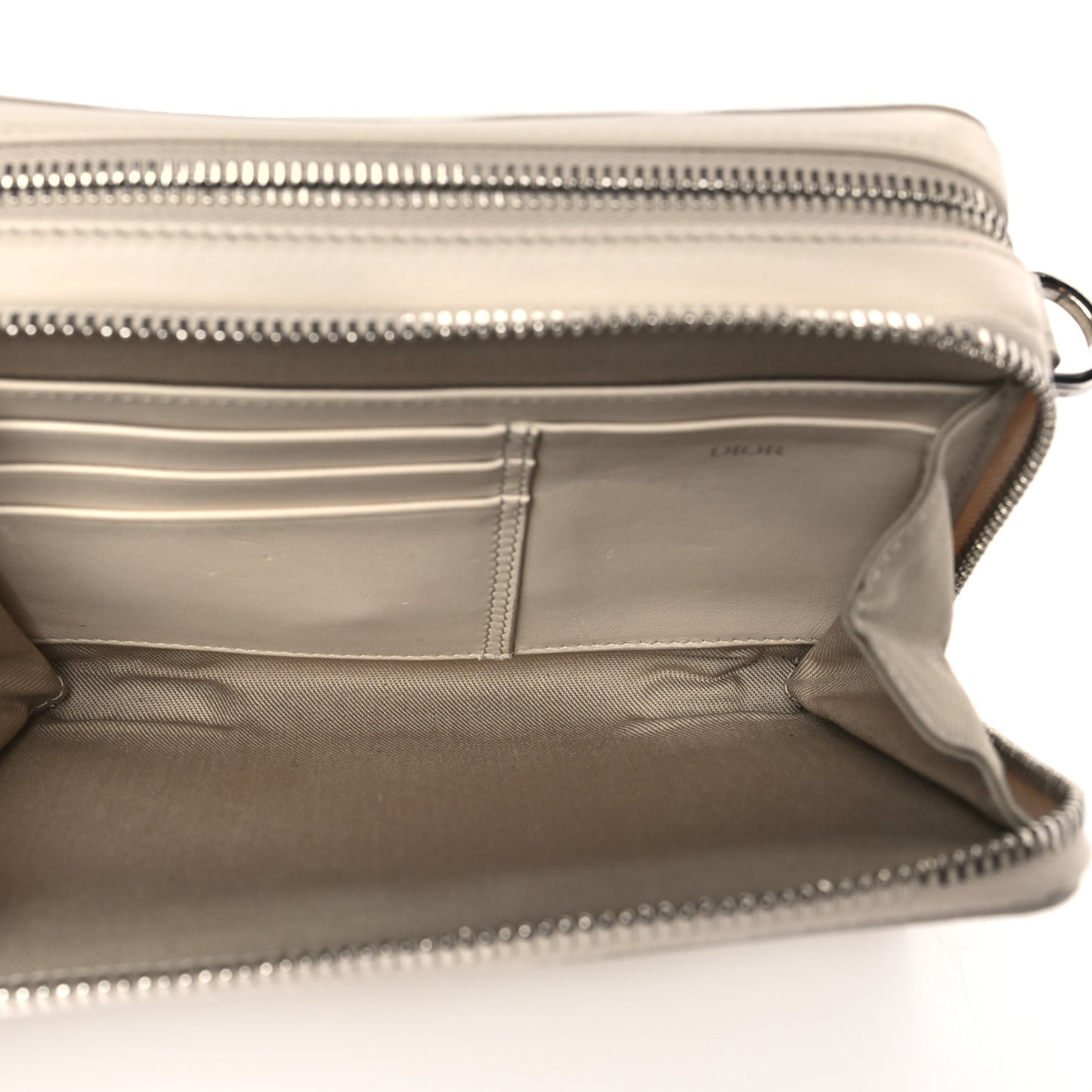 Coated Canvas CD Diamond Messenger Pouch Natural