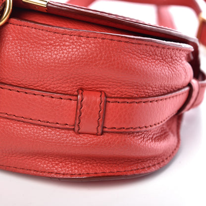 Chloe Calfskin Mini Marcie Round Crossbody Bag Red 6 of 9