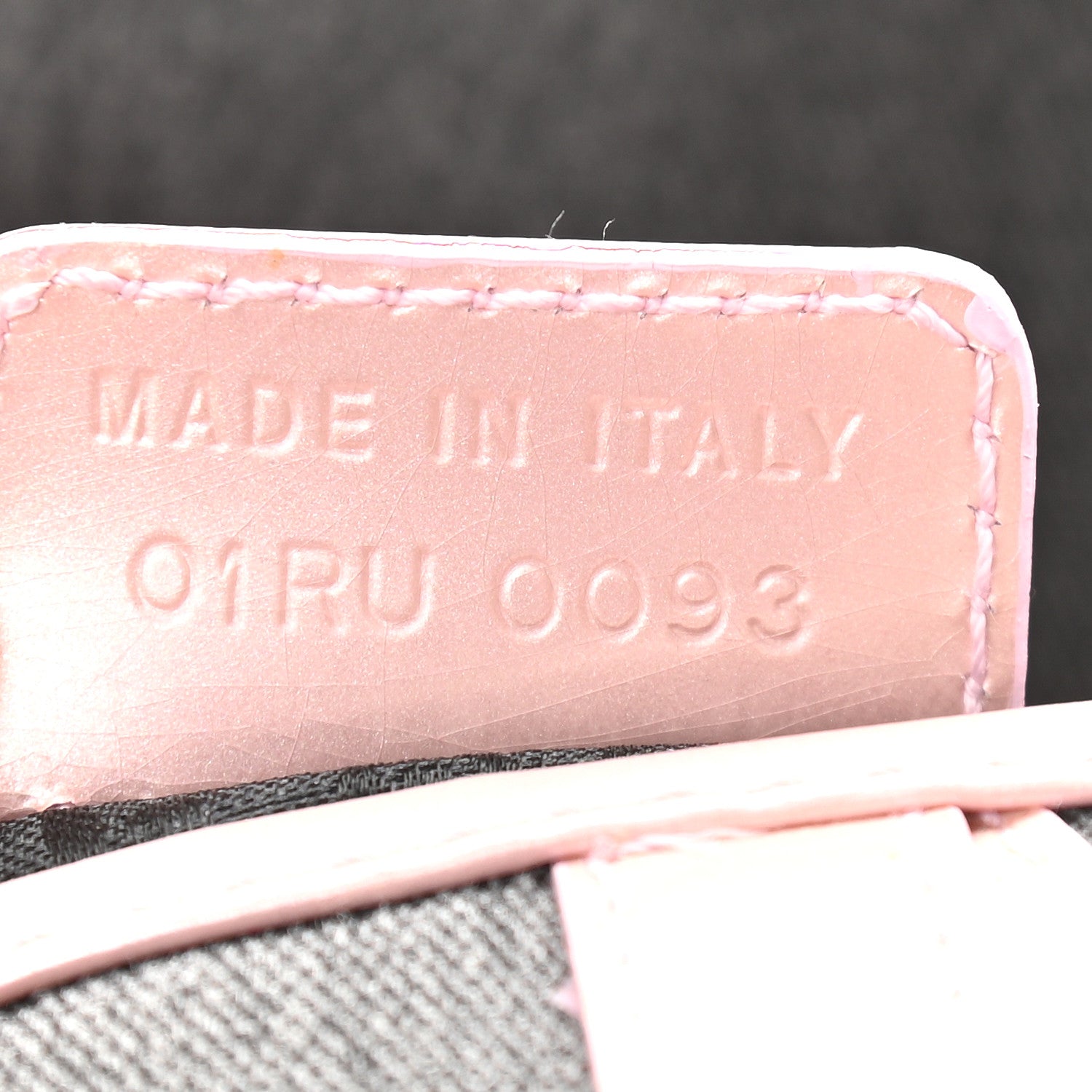 Christian Dior Patent Denim Jeans Saddle Bag Grey Pink 7 of 13