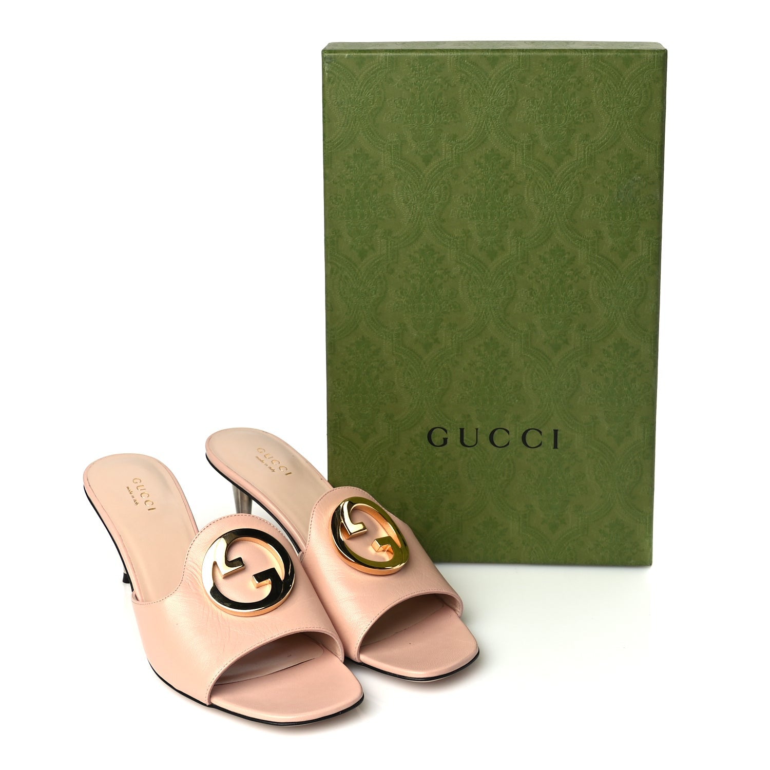 Gucci Malaga Kid Blondie 65mm Slide Sandals 38.5 Perfect Pink 9 of 9