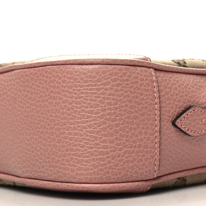Gucci Monogram Mini Bree Messenger Bag Beige Soft Pink 10 of 10