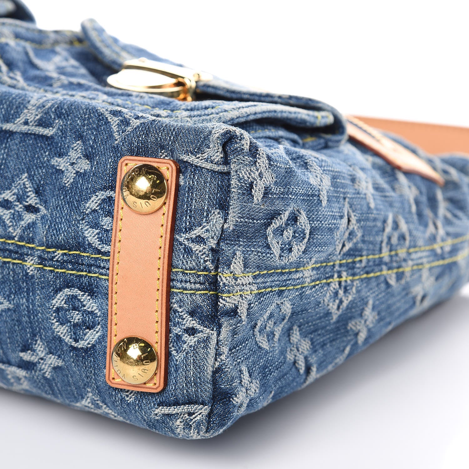 Louis Vuitton Monogram Denim Baggy PM Blue 9 of 10