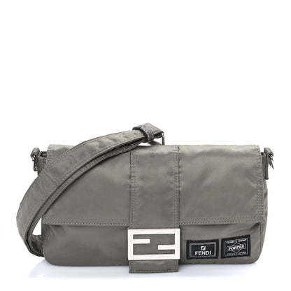 Fendi X PORTER Nylon Regular Belt Baguette Bag Khaki 1 of 7