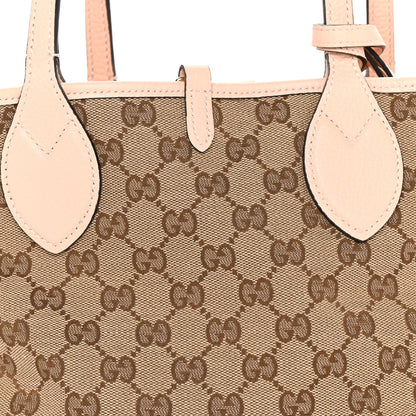 Gucci Grained Calfskin Monogram Small Totissima Reversible Tote Light Pink 7 of 9