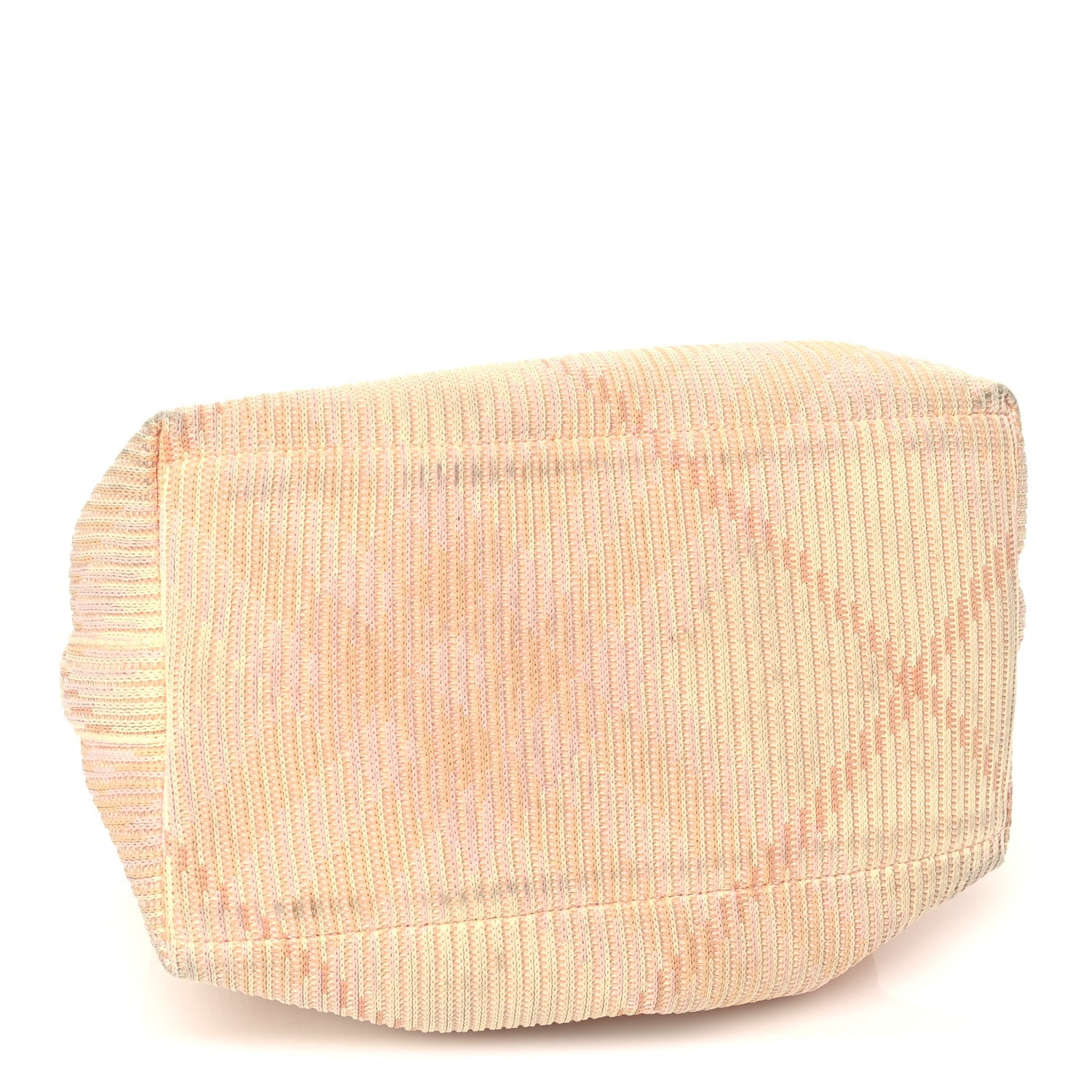 Burberry Canvas Knitted Check Medium Peg Duffle Bag Sherbert 3 of 8