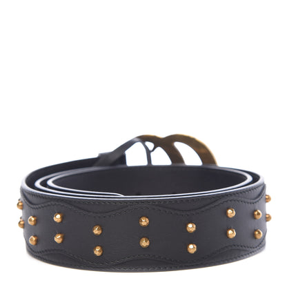 Gucci Calfskin Studded Marmont Belt 90 36 Black 3 of 8