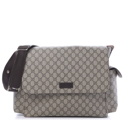 Gucci GG Plus Monogram Messenger Diaper Bag Dark Brown 1 of 12