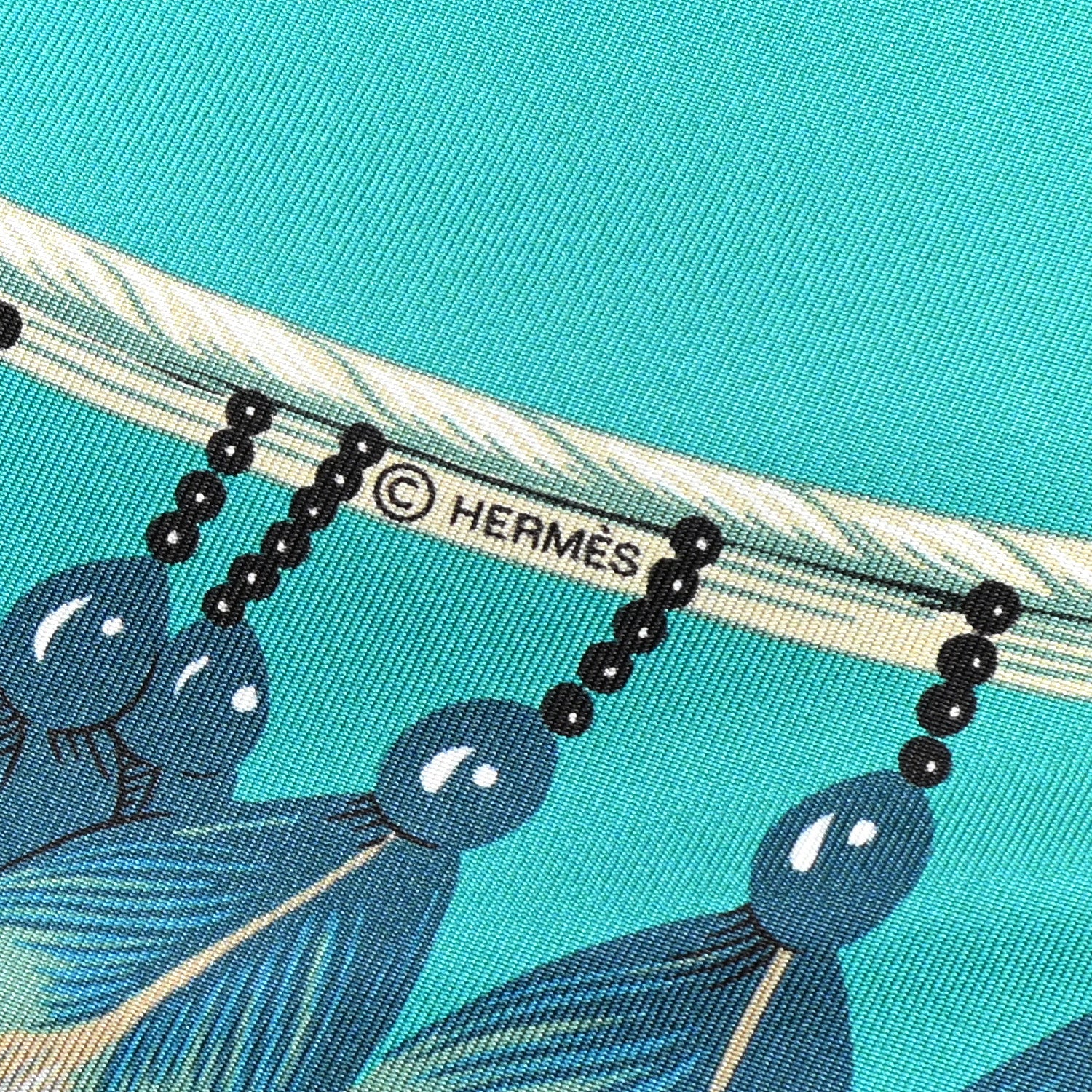 Hermes Silk Brazil Maxi Twilly 3 of 4