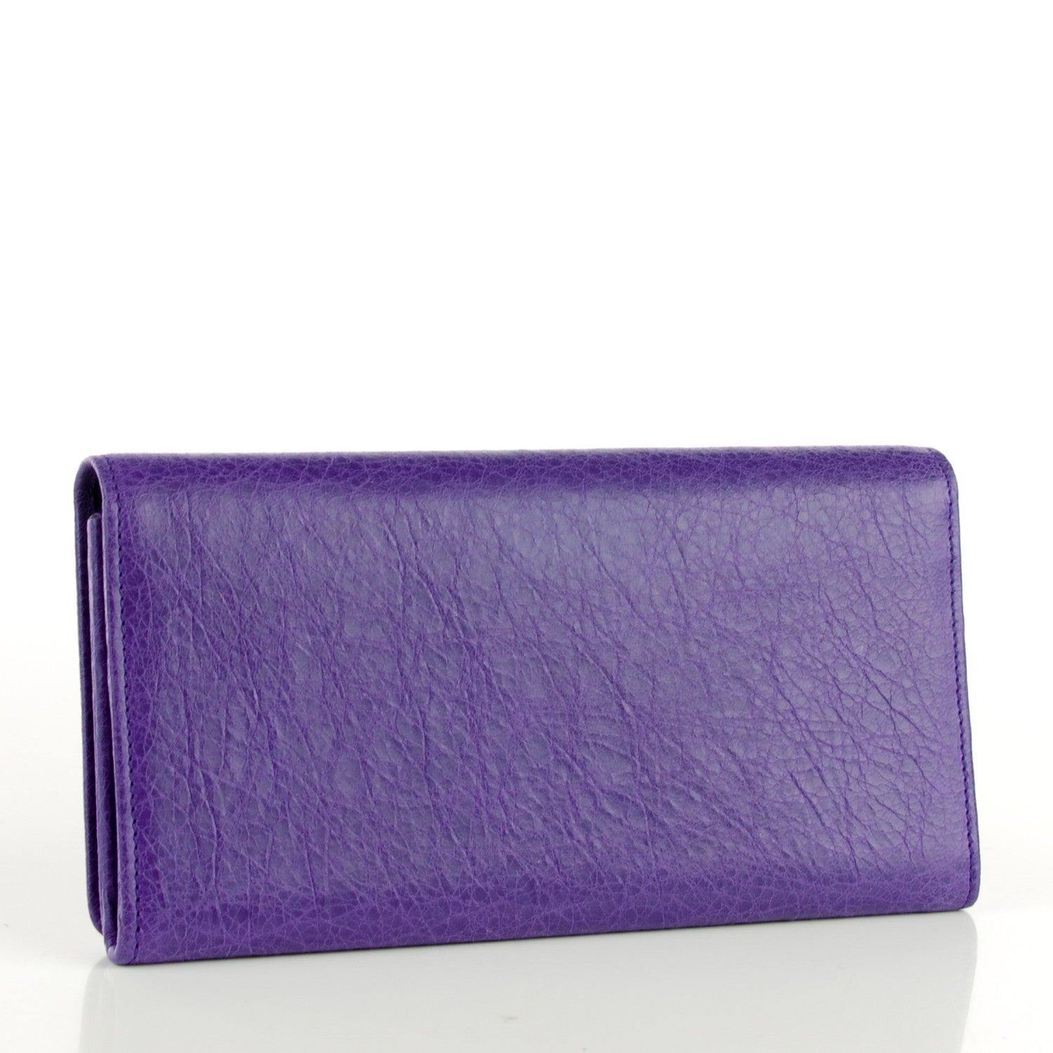 Balenciaga Agneau Giant 12 Rose Gold Hardware Money Wallet Bleu Lavande 3 of 7