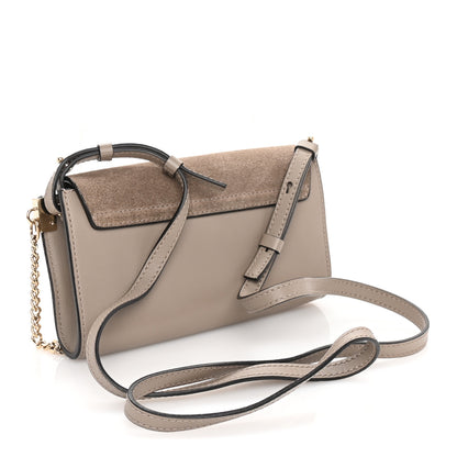 Chloe Suede Calfskin Small Faye Shoulder Bag Grey 2 of 8