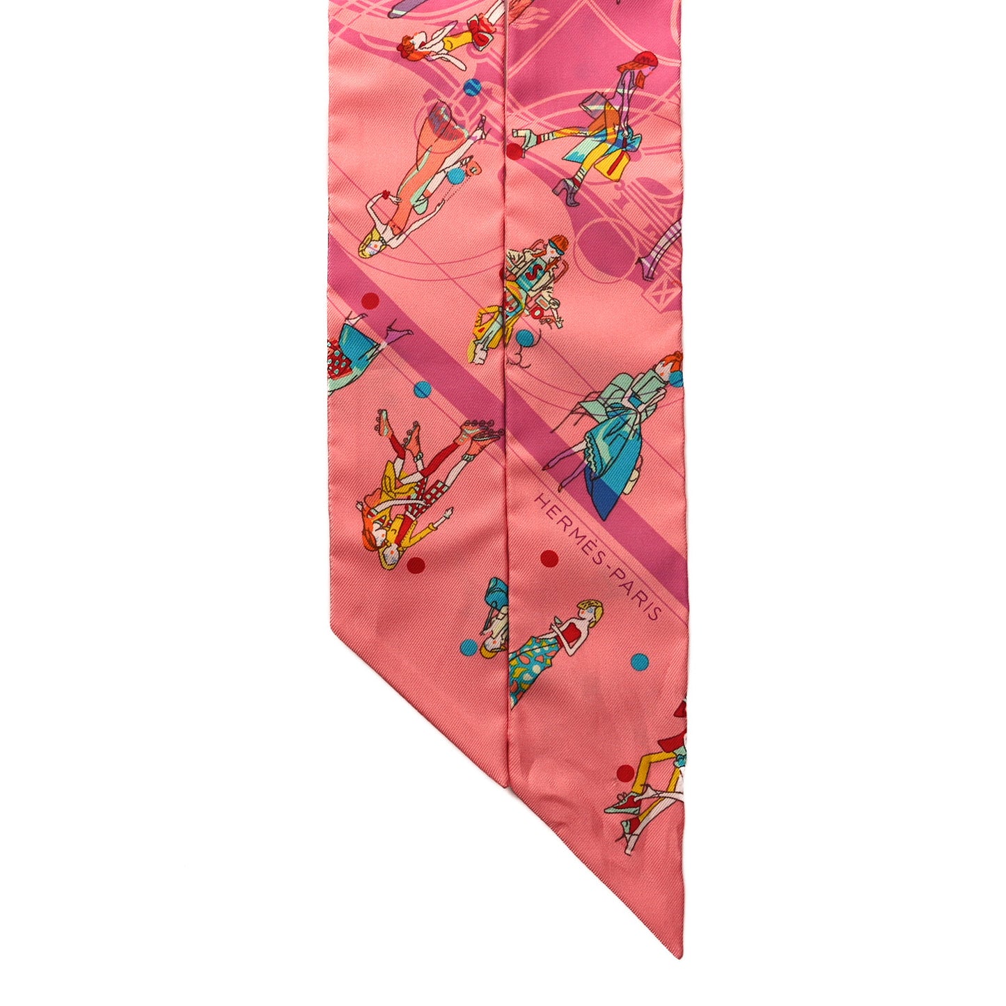 Silk Ex-Libris Les Parisiennes Twilly Rose Malabar Jaune