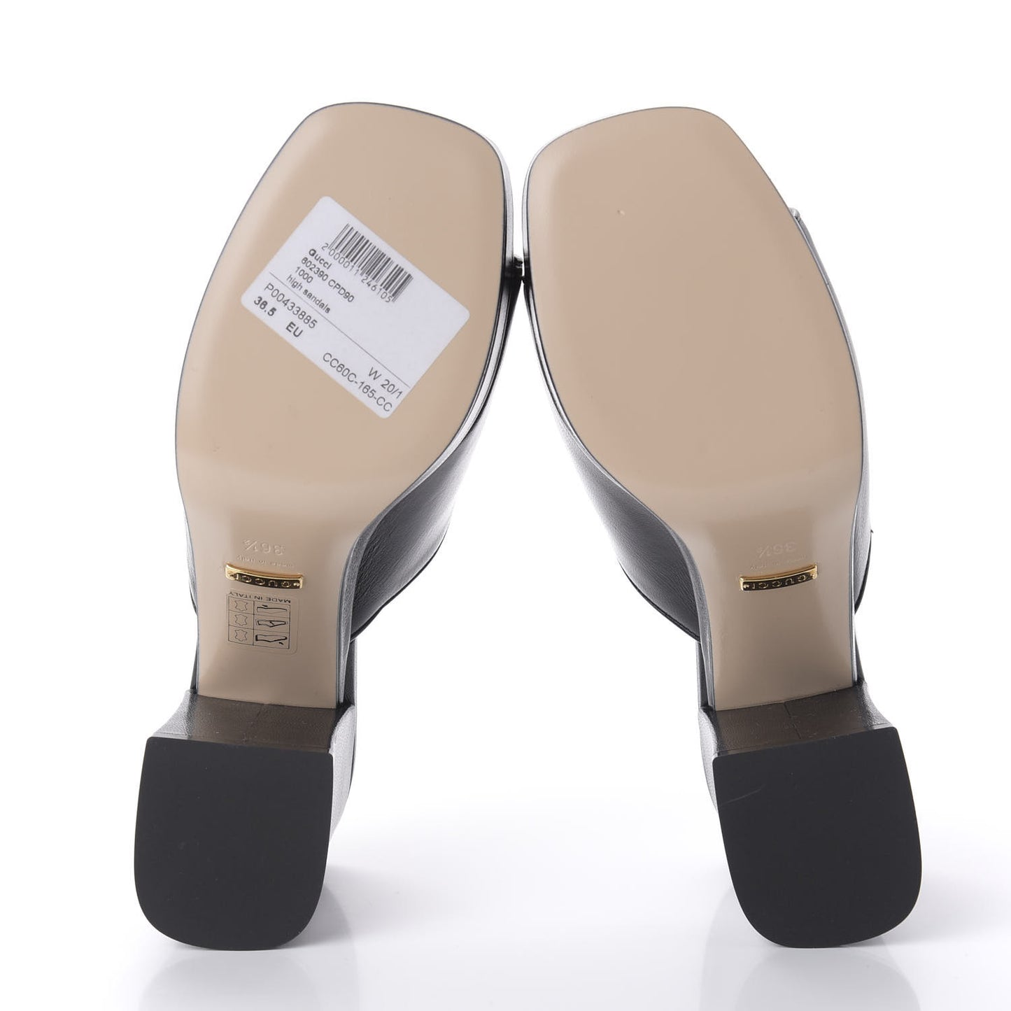 Granada Kid Houdan Platform Slide Sandals 36.5 Black