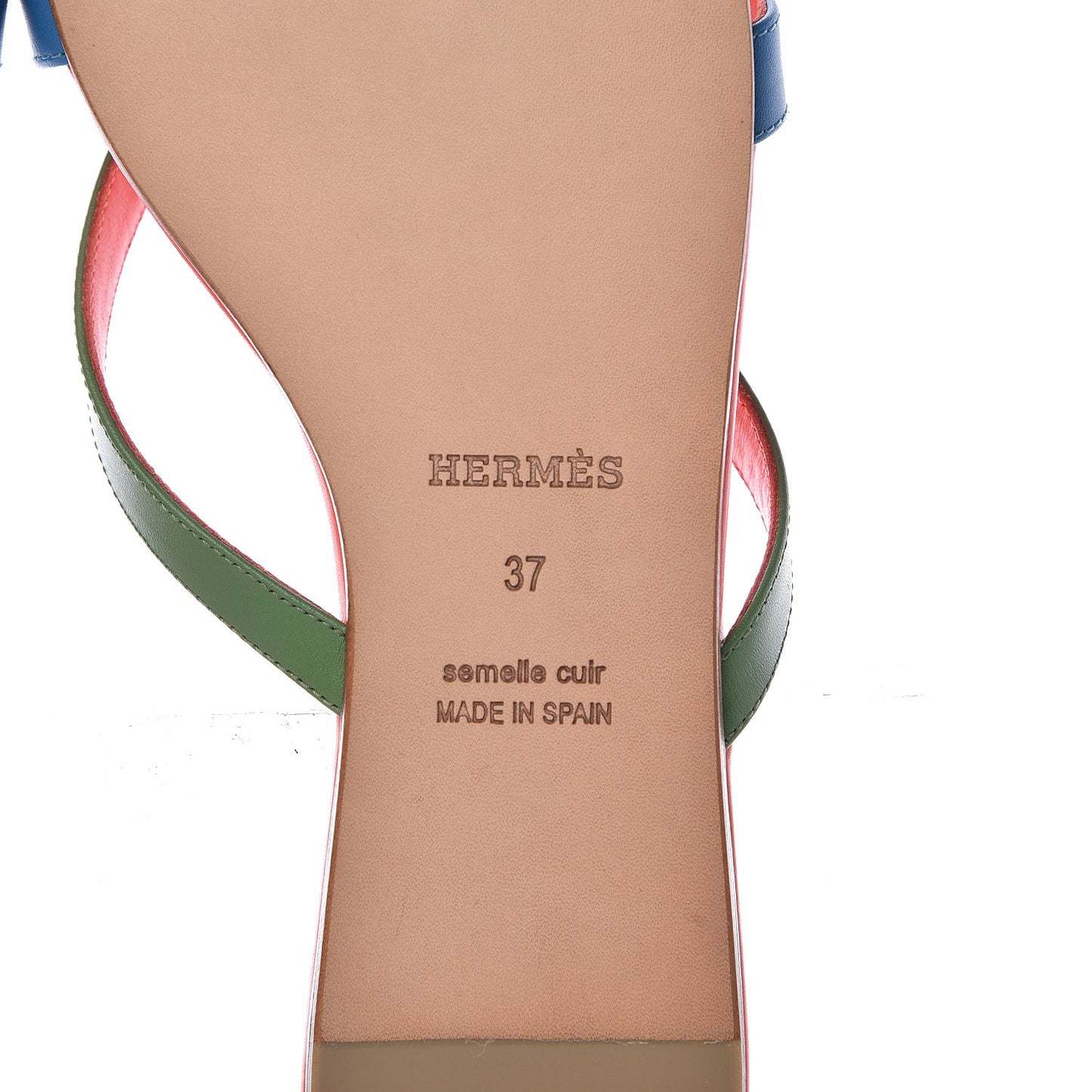 Nappa Calfskin Corfou Sandals 37 Multicolor Celeste