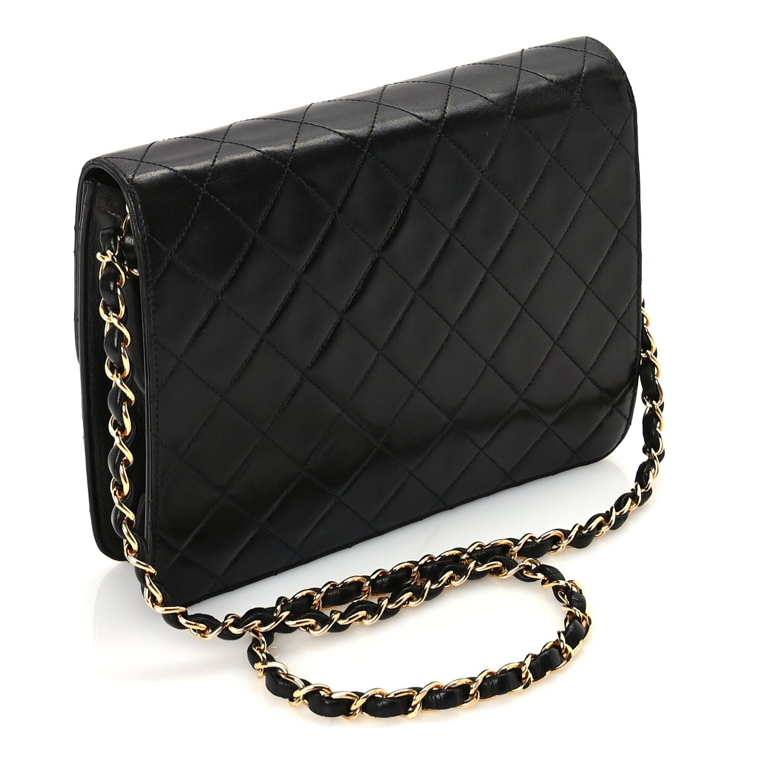 Chanel Lambskin Quilted Small Single Flap Bag Black 3 of 10