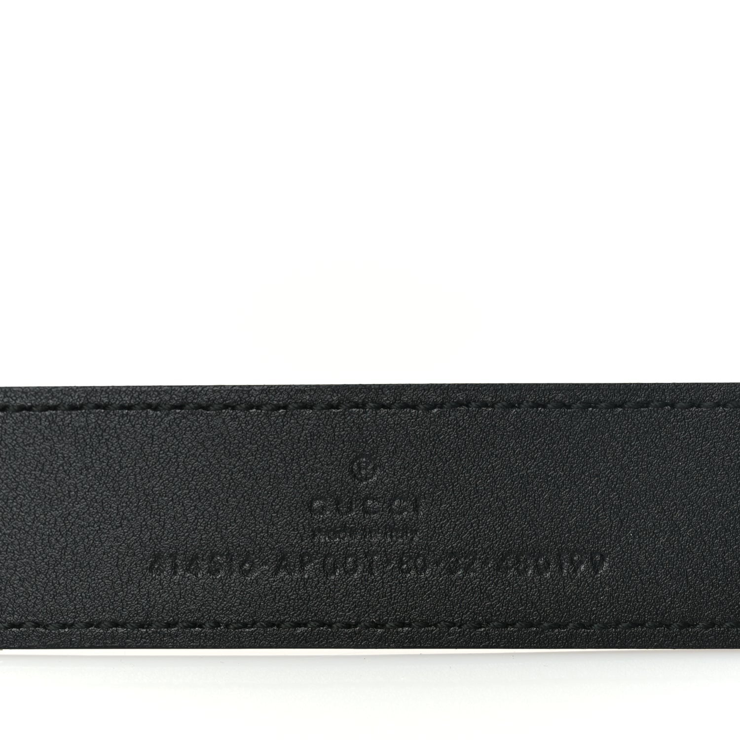 Gucci Calfskin Double G 30mm Belt 80 32 Black 3 of 5