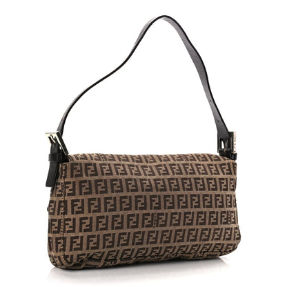 Fendi Zucchino Baguette Toro Mogano Panna 2 of 8