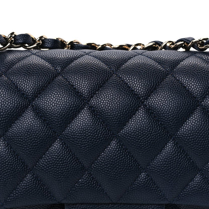 Chanel Caviar Quilted Small Double Flap Dark Navy 6 of 8