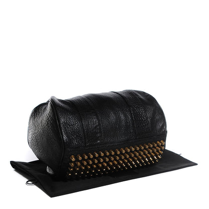 Alexander Wang Pebbled Lambskin Rocco Black Antique Brass Hardware 4 of 6