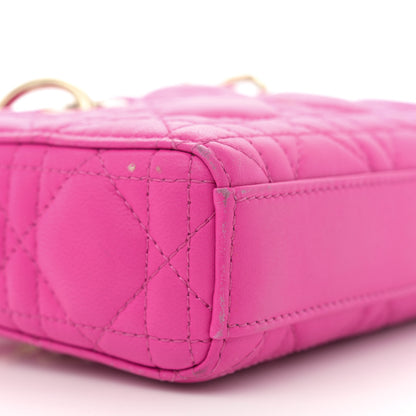 Christian Dior Lambskin Cannage Micro Lady D-Joy Rani Pink 9 of 16