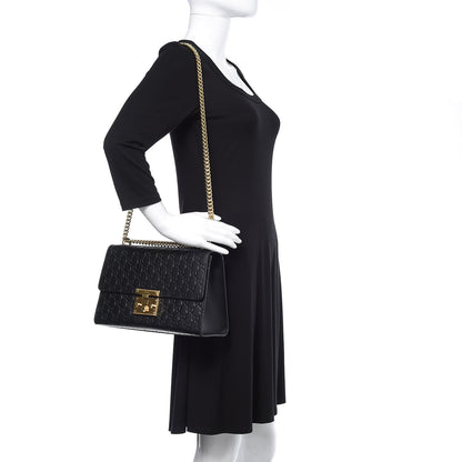 Gucci Guccissima Medium Padlock Shoulder Bag Black 2 of 10