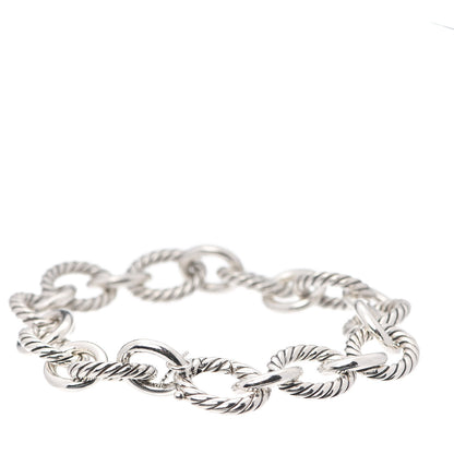 David Yurman Sterling Silver 12mm Large Oval Link Bracelet 3 of 5
