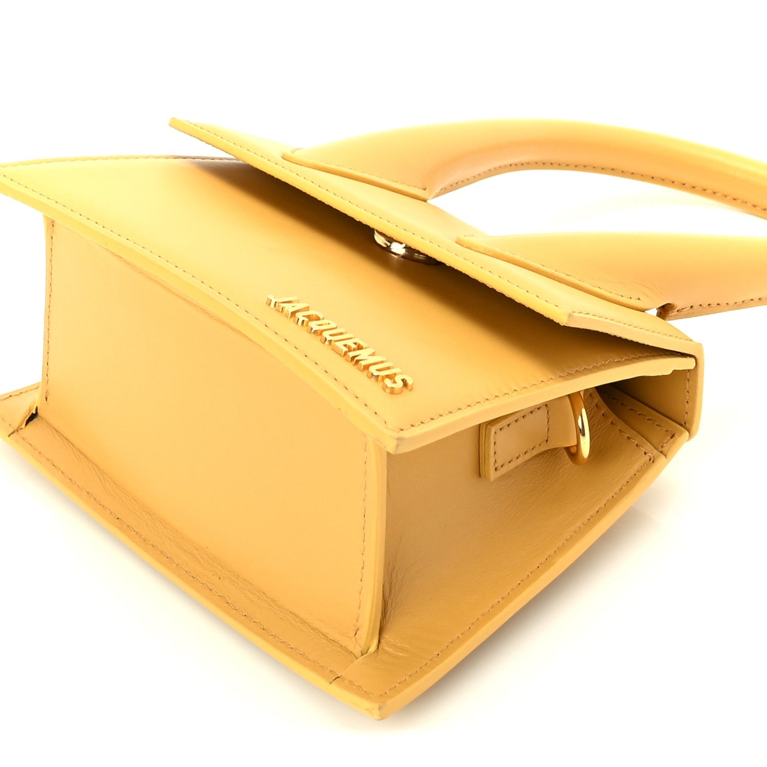 Jacquemus Smooth Calfskin Le Chiquito Moyen  Yellow 8 of 8