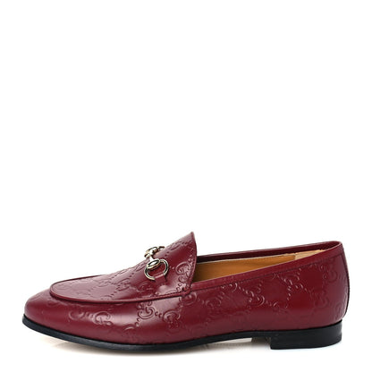 Gucci ssima Womens Jordaan Loafers 37 Rosso Ancora 1 of 6