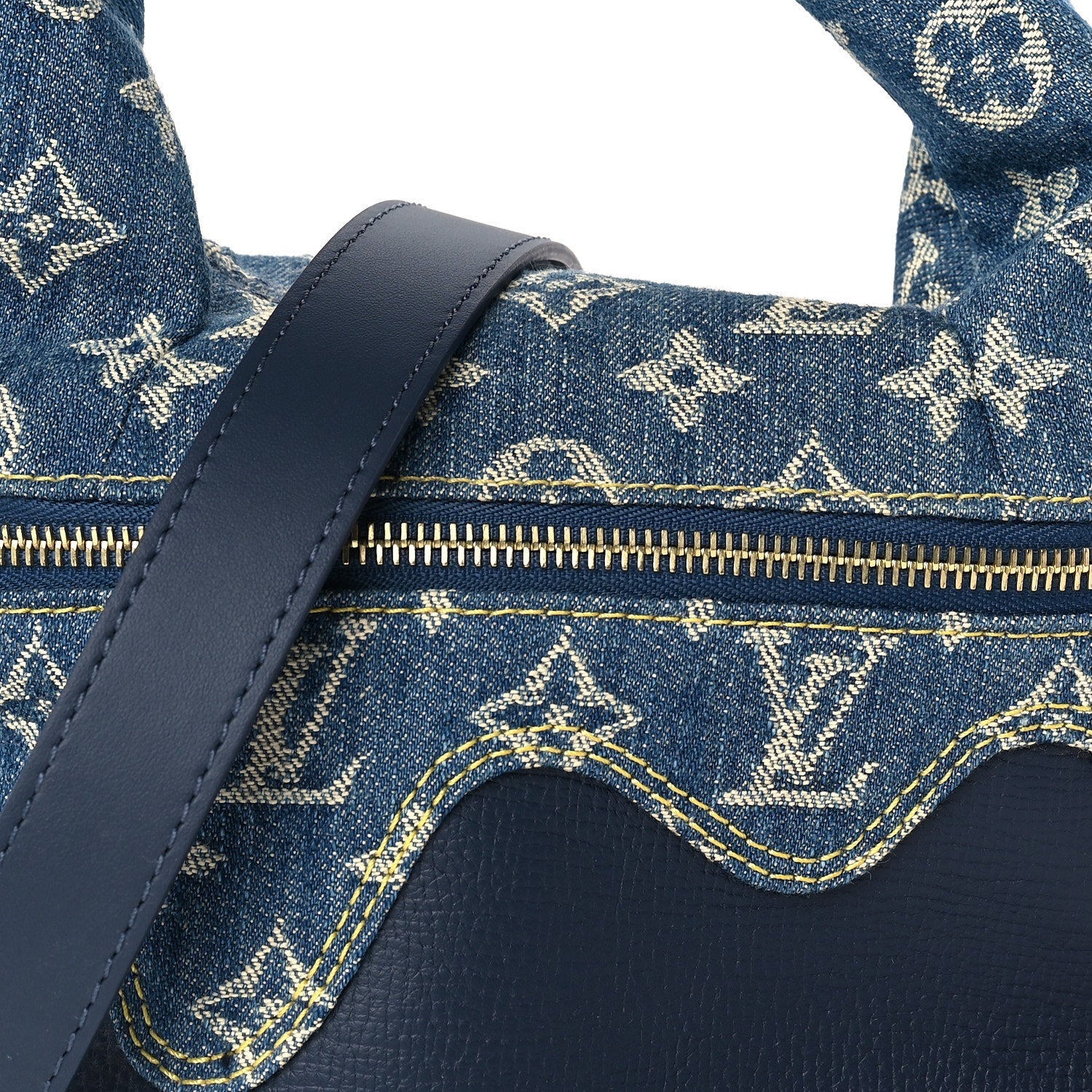 Louis Vuitton X NIGO Taurillon Monogram Denim Japanese Cruiser Blue 6 of 8