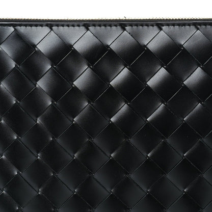 Bottega Veneta Nappa Intrecciato Medium Flat Zip Pouch Black 3 of 7