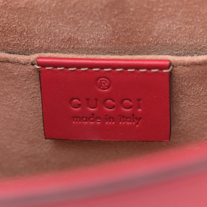 Gucci Calfskin Mini Sylvie Chain Shoulder Bag Hibiscus Red 6 of 7
