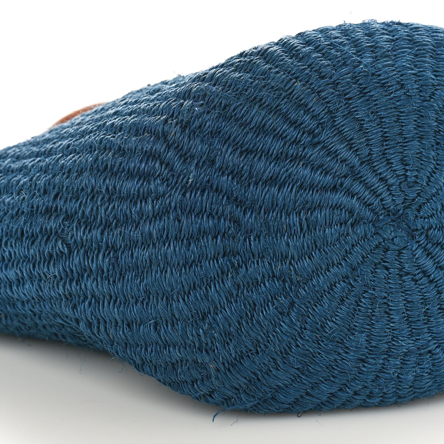 Saint Laurent Raffia Calfskin Medium Panier Tote Blue 7 of 10