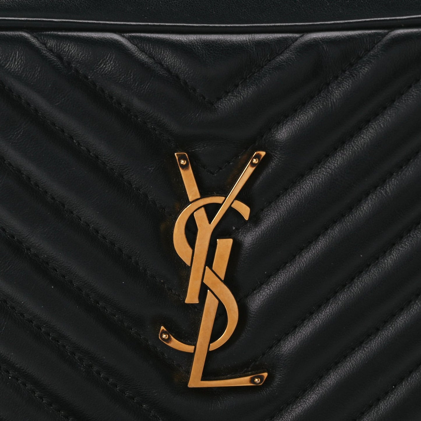 Calfskin Matelasse Monogram Lou Camera Bag Black