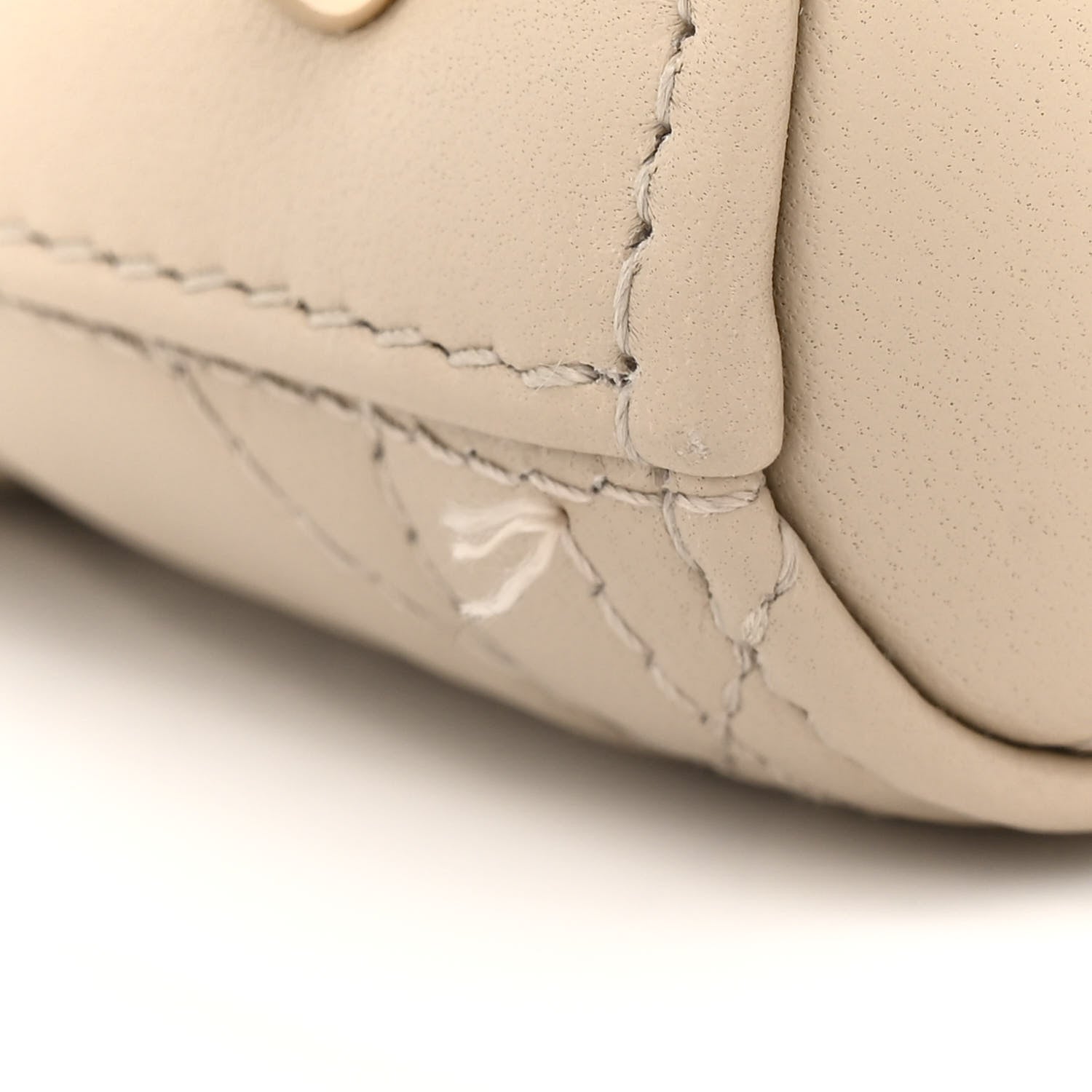 Christian Dior Lambskin Cannage Medium Lady Dior Beige 11 of 12