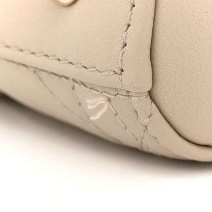 Christian Dior Lambskin Cannage Medium Lady Dior Beige 11 of 12