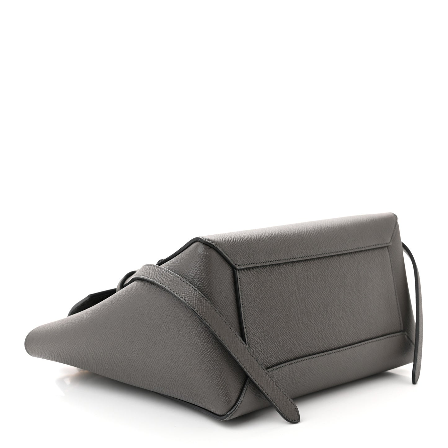Grained Calfskin Micro Belt Bag Grey