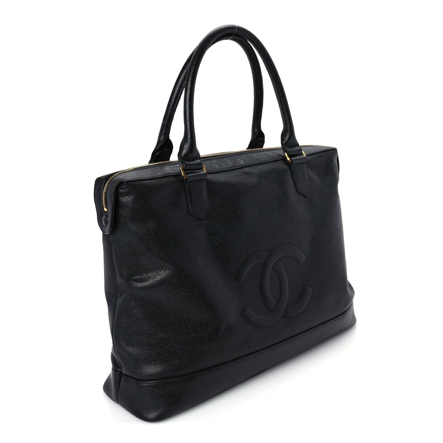 Caviar Shopper Tote  Black