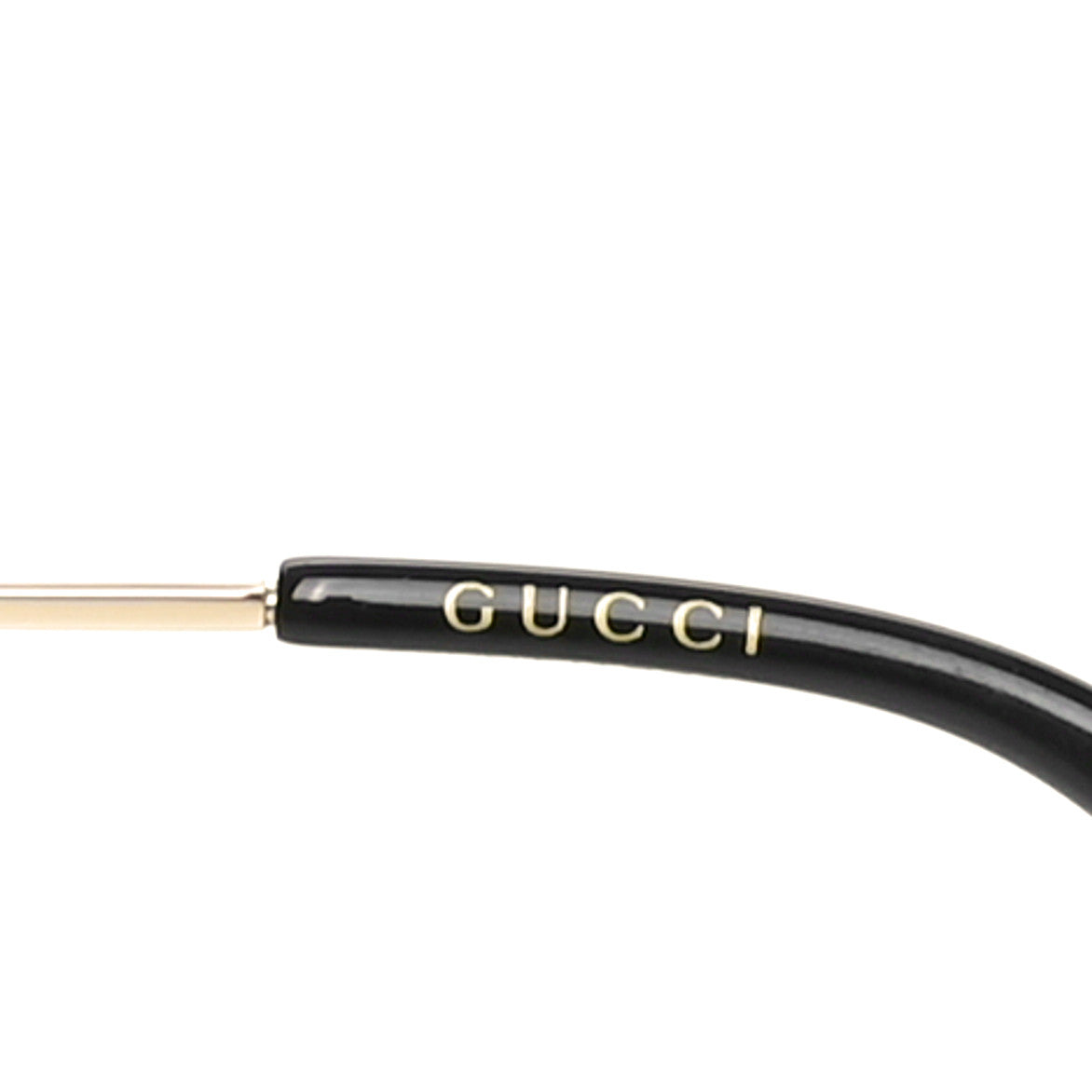 Metal Rectangular Frame Sunglasses GG0414S Gold Multicolor