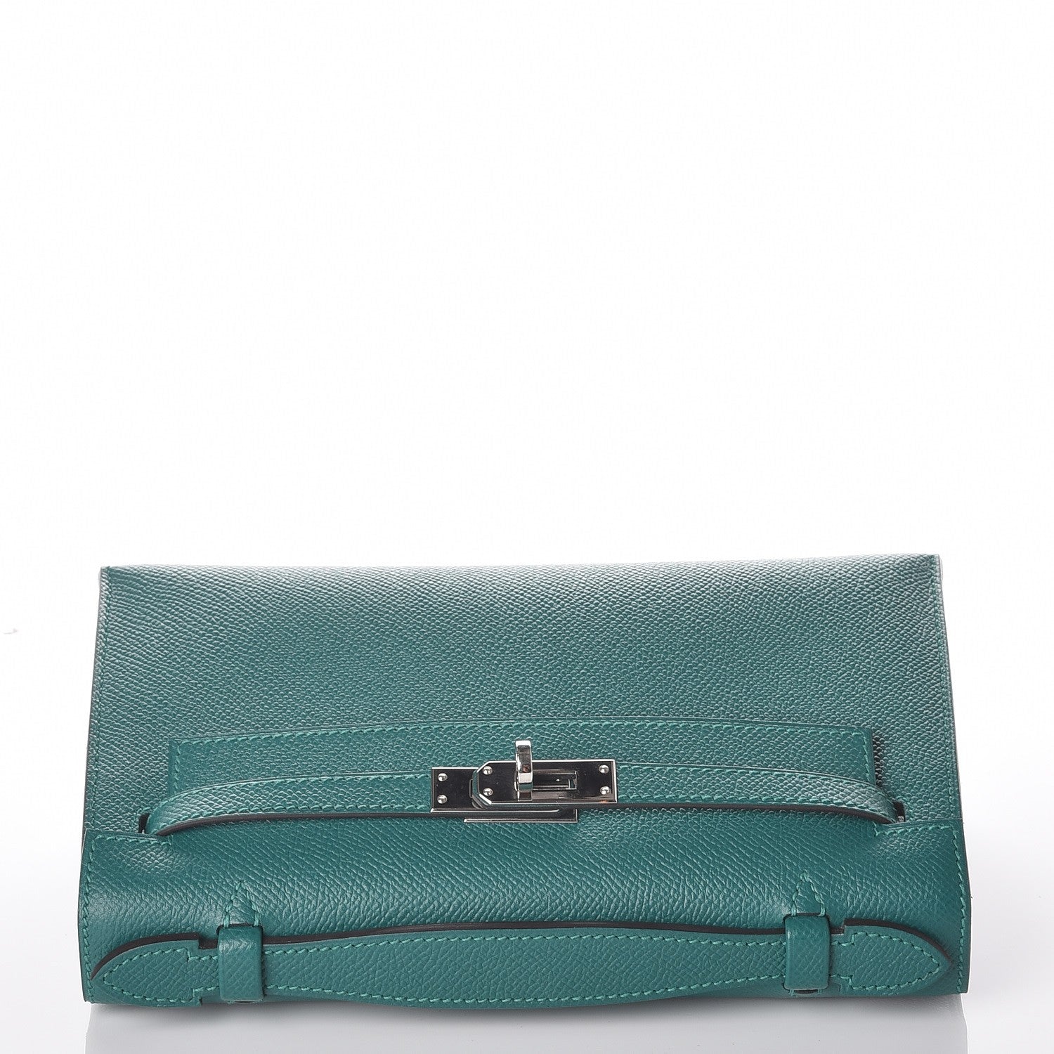 Hermes Epsom Kelly Pochette Clutch Malachite 19 of 24