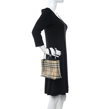 Burberry House Check Small Tote Black 3 of 11