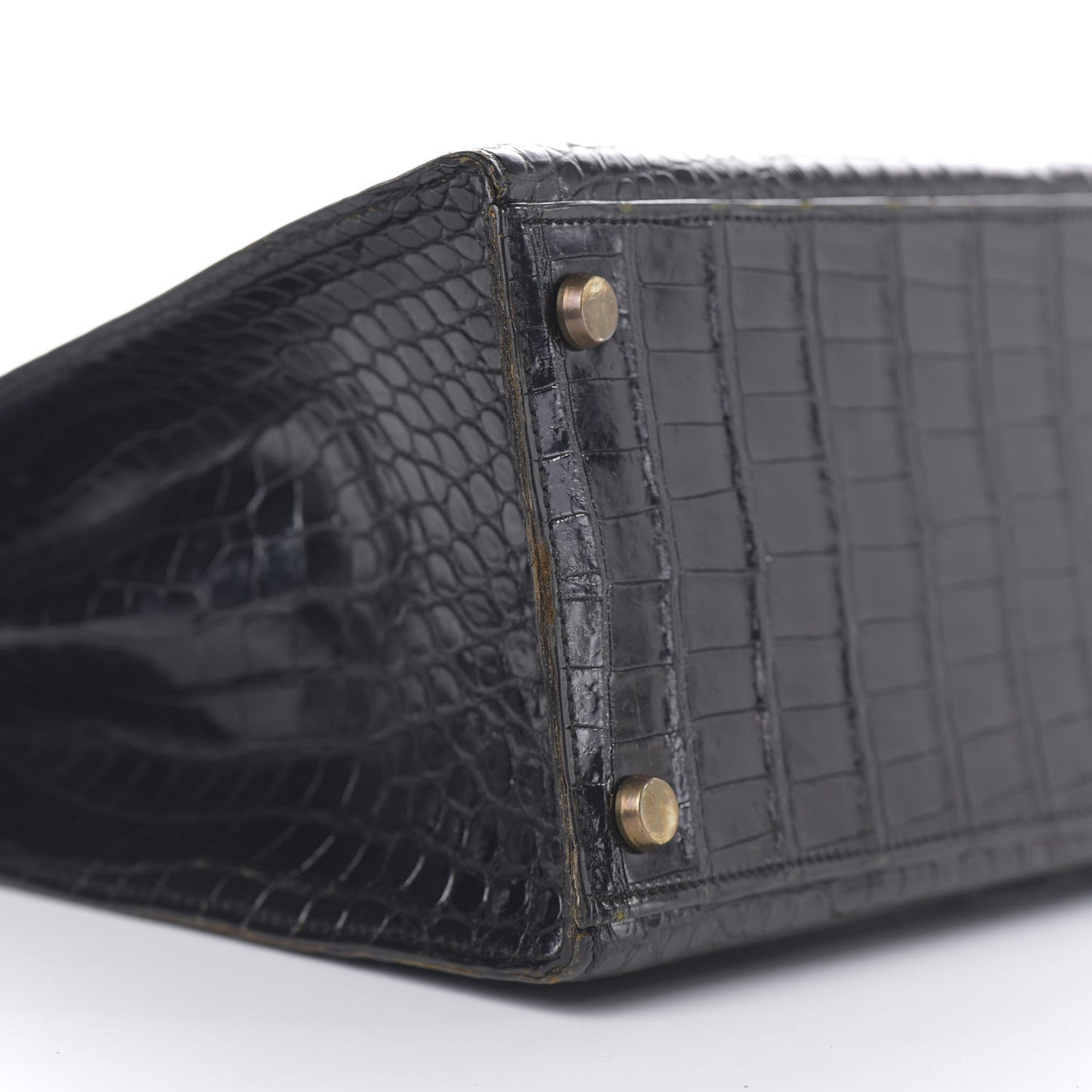 Shiny Niloticus Crocodile Kelly 28 Black