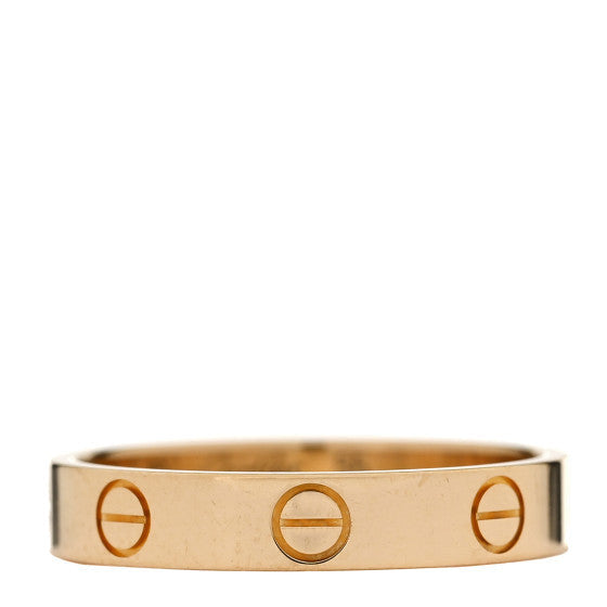 Cartier 18K Yellow Gold 3.5mm LOVE Wedding Band Ring 55 7.25 1 of 1