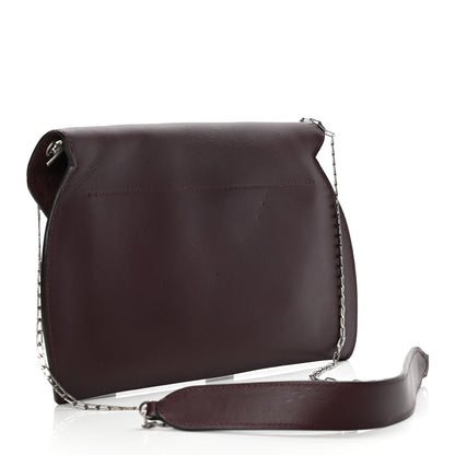 Celine Smooth Calfskin Clutch on Chain Burgundy 2 of 7