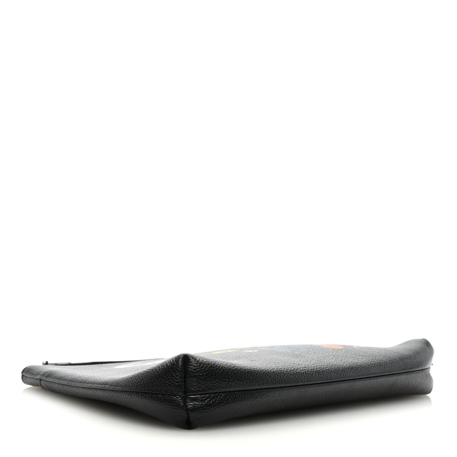 Balenciaga X THE SIMPSONS Calfskin Logo Zip Pouch Black 4 of 6