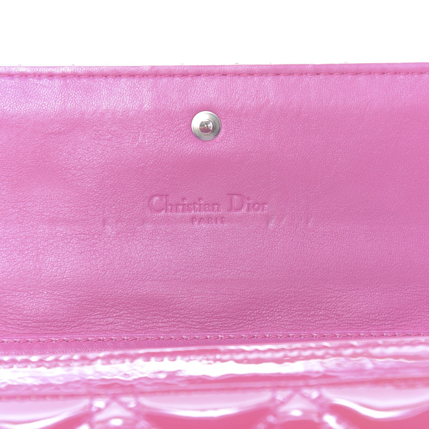 Patent Cannage Rendezvous Chain Wallet Pink