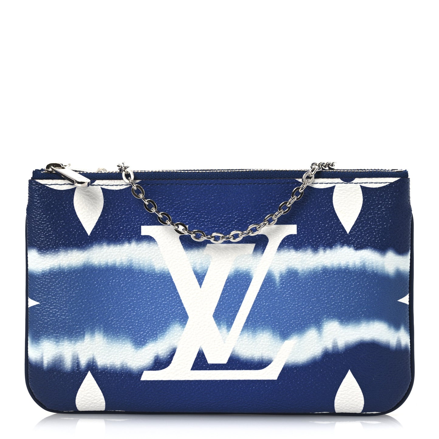 Monogram Giant Escale Double Zip Pochette Blue