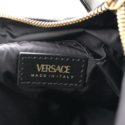Versace Nylon Tribute Chain Crossbody Shoulder Bag Black 6 of 11