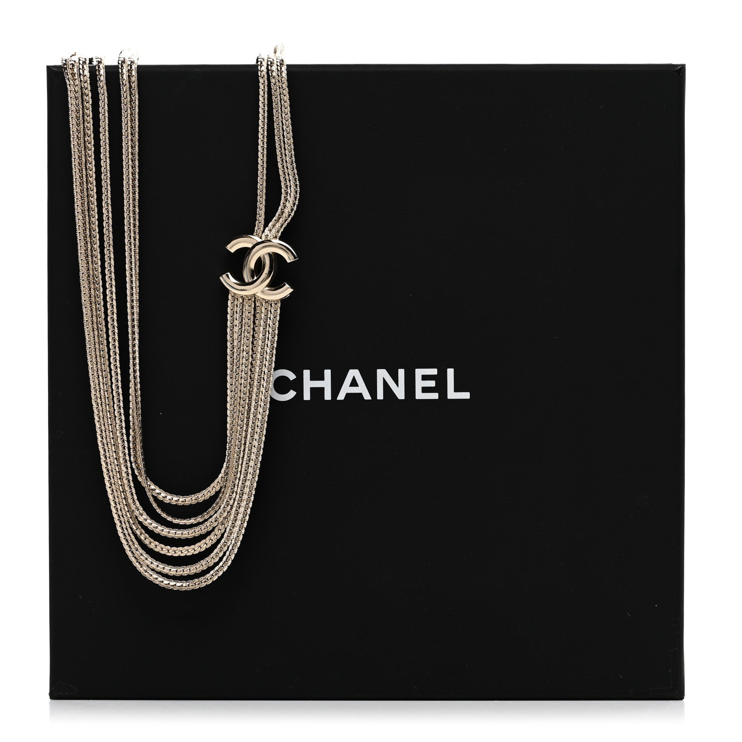 Chanel Metal Chain CC Choker Light Gold 6 of 6