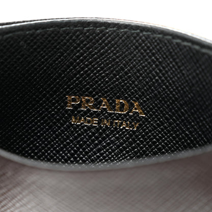 Prada Saffiano Metal Card Case Black 6 of 6